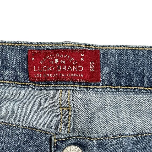 Lucky Brand Jeans Womens Size 8 Blue Sweet Crop Mid Rise Light Wash Denim Pants - Picture 6 of 13